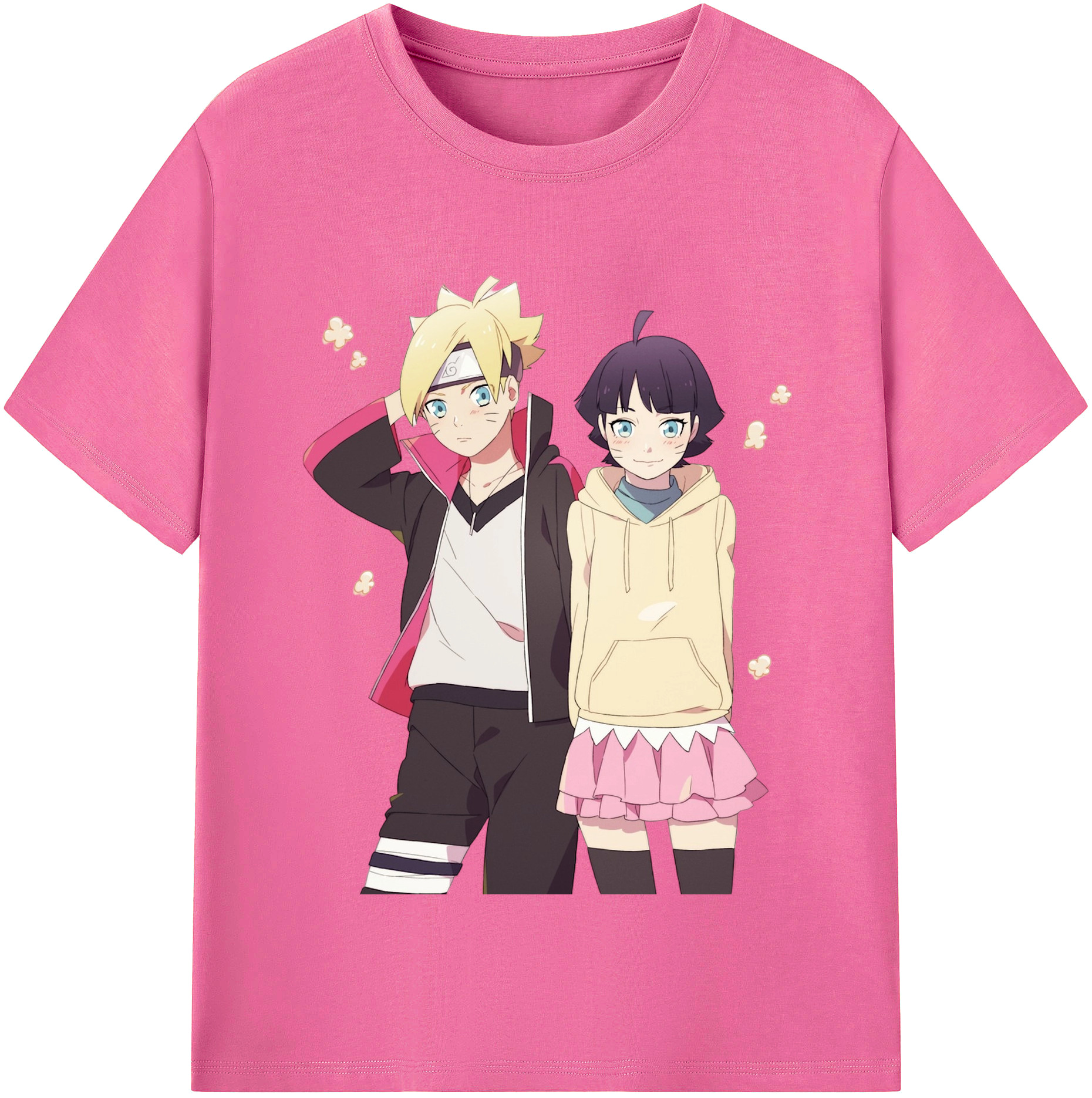 （画像用） NARUTO -ナルト- うずまき ボルト Uzumaki Boruto レディースカジュアルプリントTシャツ（綿100％）